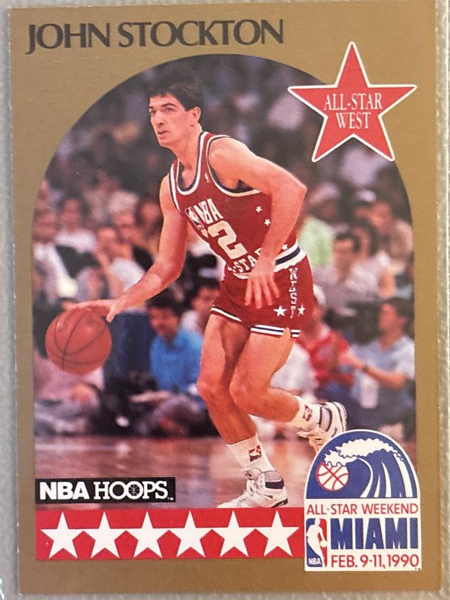 1990-91 NBA Hoops John Stockton  ﻿Base Set #25