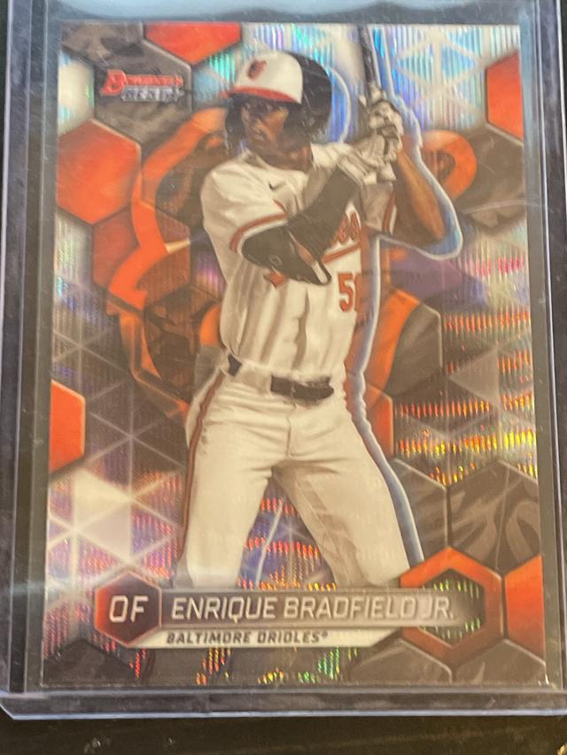 2023 Bowman's Best Enrique Bradfield Jr. TOP PROSPECTS Wave Refractors #TP-15