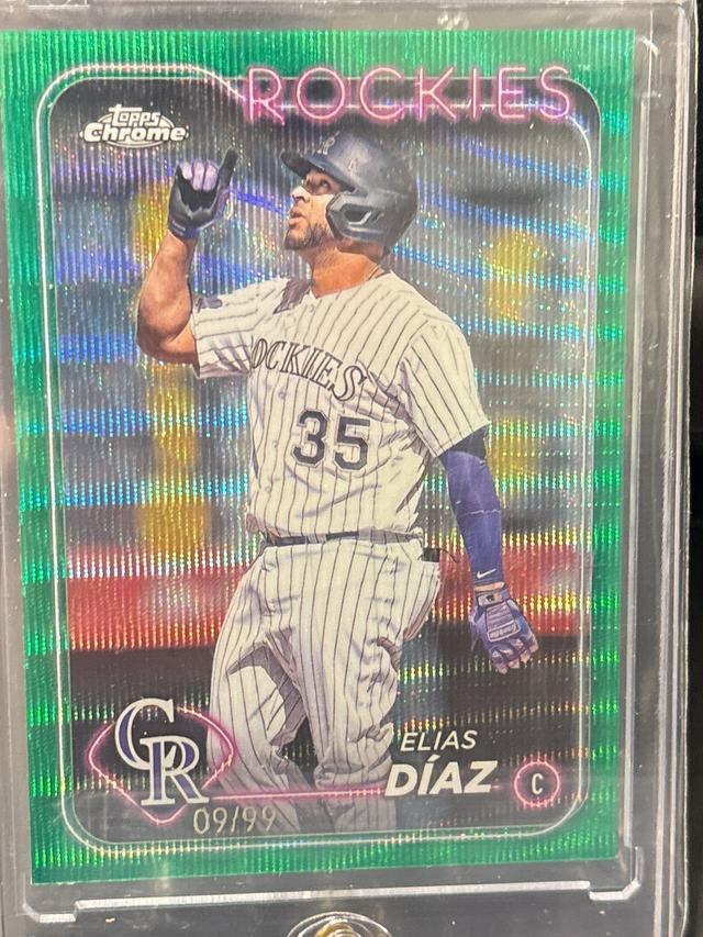 2024 Topps Chrome Elias Díaz ﻿Base Set /99 #287