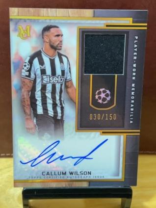 2023-24 Topps Museum Collection UEFA Champions League Callum Wilson Autograph