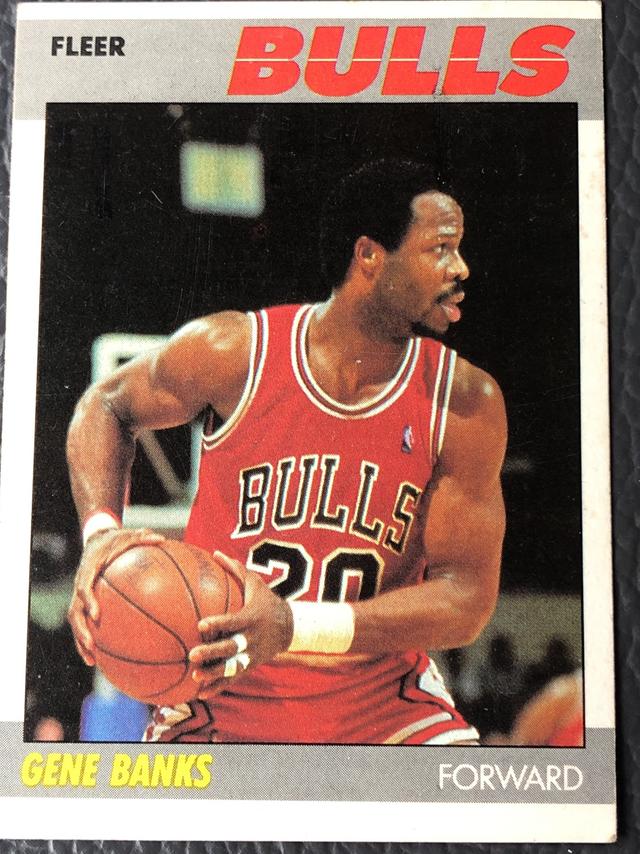 1987-88 Fleer Basketball Gene Banks Base Set #8