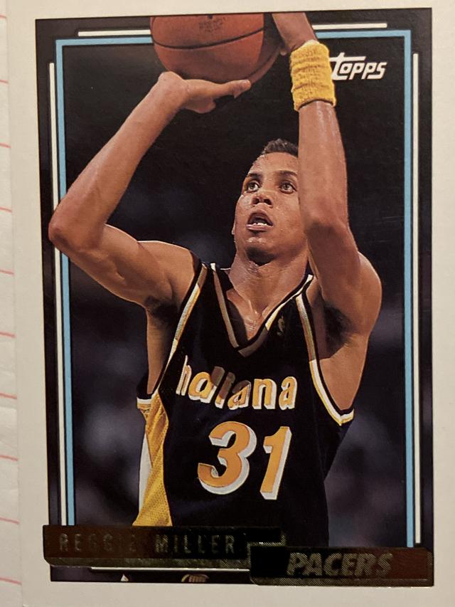 1992 Topps Basketball Reggie Miller ﻿Base #193