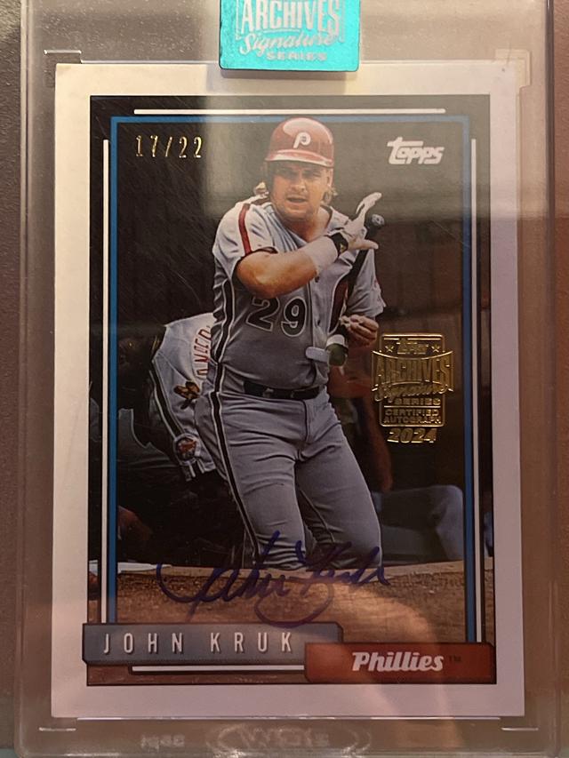 2024 Topps Archives Signature John Kruk ﻿AUTOGRAPH CARDS #30