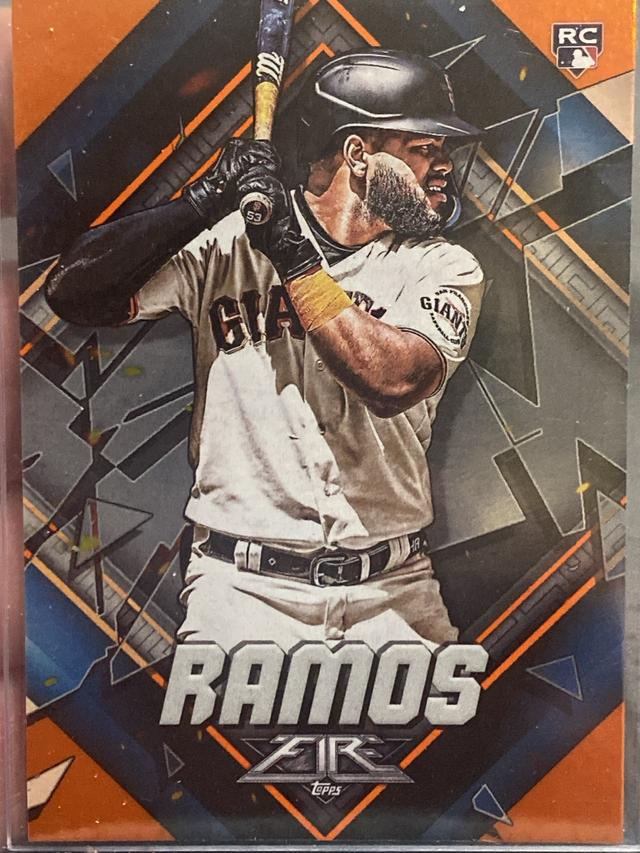 2022 Topps Fire Heliot Ramos Base Set Orange /299 #22