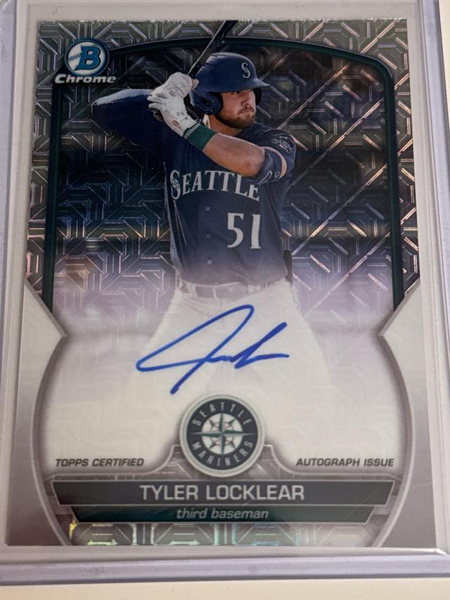 2023 Bowman Chrome Mega Tyler Locklear MEGA CHROME AUTOGRAPHS #BCMA-TL