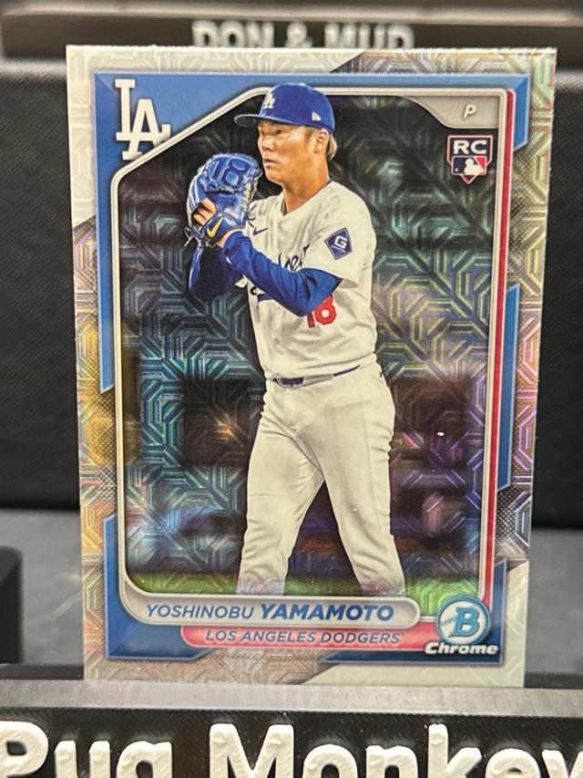 2024 Bowman Chrome Mega Box Yoshinobu Yamamoto BASE CHROME CARDS #73