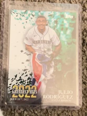 2023 Topps Series 1 Julio Rodriguez 2022 GREATEST HITS #22GH-22