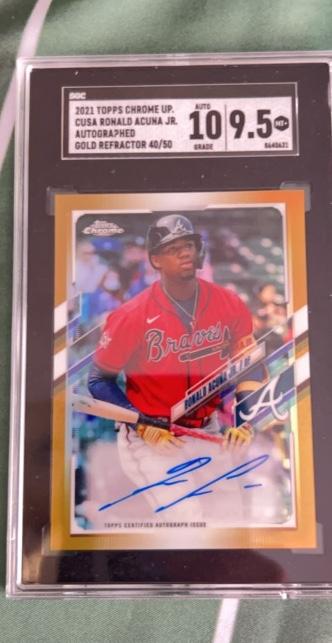 2021 Topps Chrome Update Ronald Acuña Jr. /50 #CUSA-RA