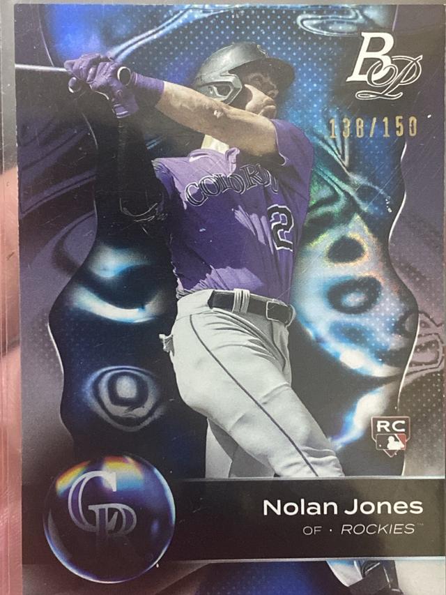 2023 Bowman Platinum Nolan Jones BASE CARDS /150 #40