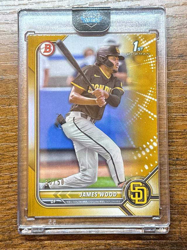 2022 Bowman James Wood PAPER PROSPECTS I /50 #BP-108