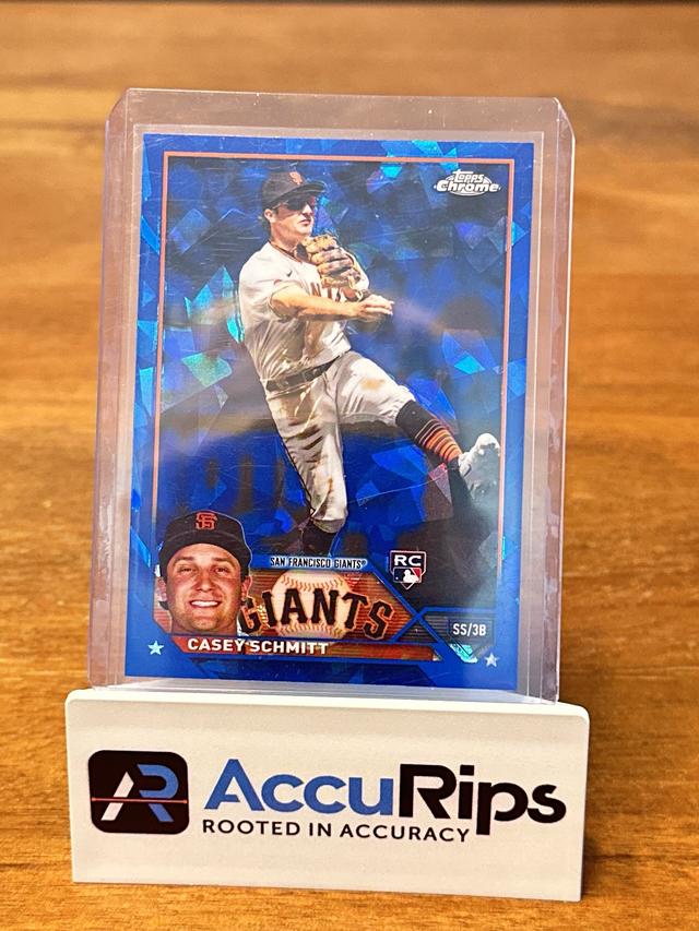 2023 Topps Chrome Update Series Sapphire Edition Casey Schmitt BASE #USCS133