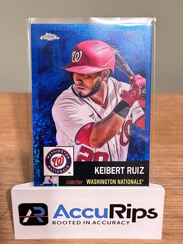 2022 Topps Chrome Platinum Keibert Ruiz Blue Mini Diamond Refractors /199