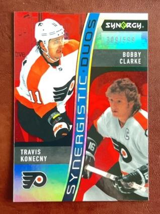 2023-24 Upper Deck Synergy Hockey Travis Konecny / Bobby Clarke /599 #SD-11