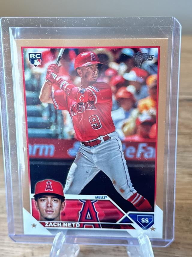 2023 Topps Update Series Zach Neto BASE SET Gold Foil #US98