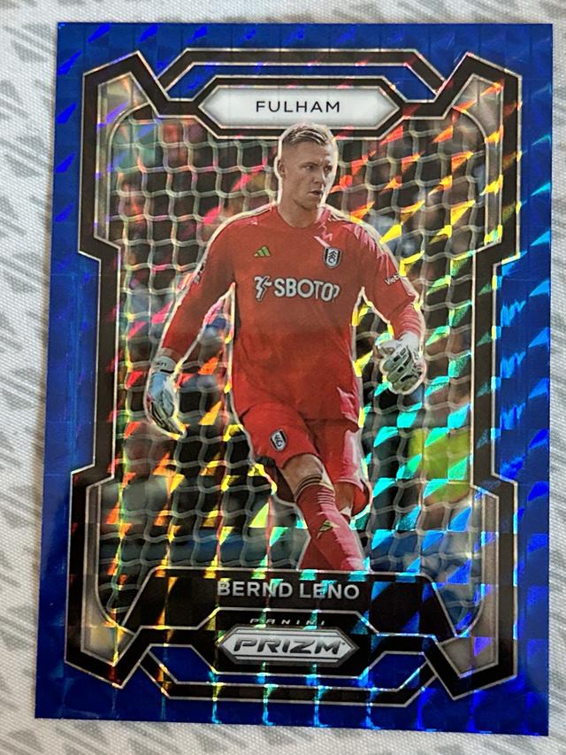 2023-24 Panini Prizm Premier League Bernd Leno ﻿Base Set Blue Mosaic Prizms #157