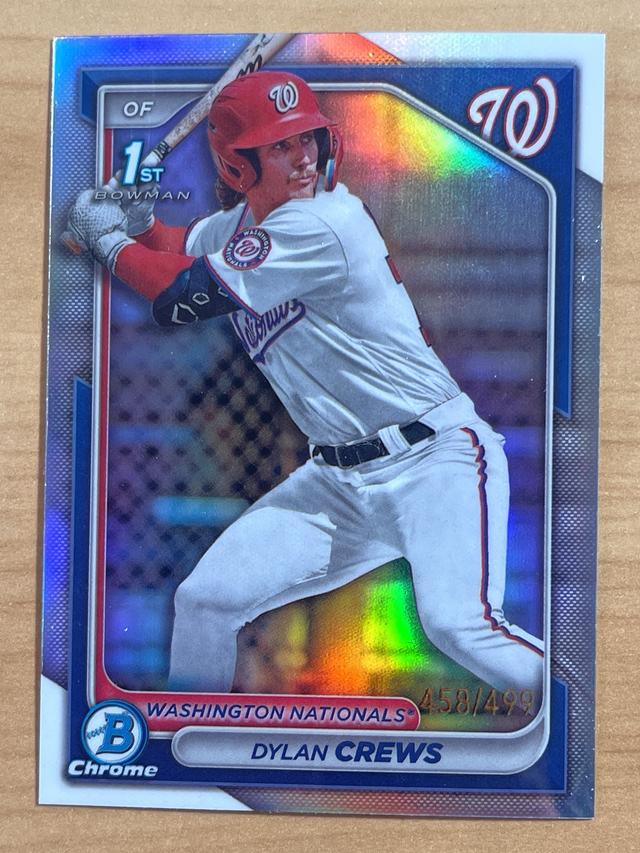 2024 Bowman Dylan Crews CHROME PROSPECTS I Refractors /499 #BCP-23