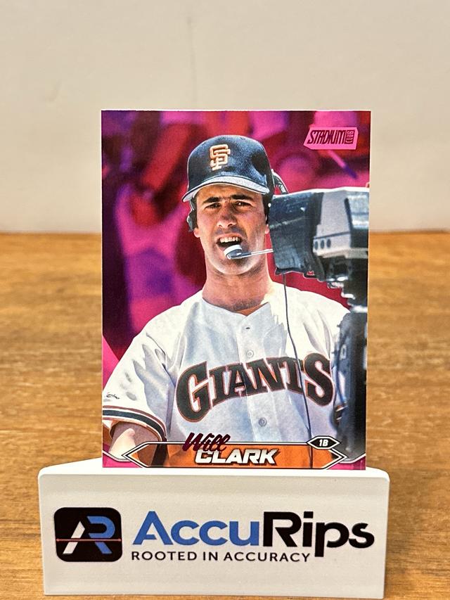 2024 Topps Stadium Club Will Clark ﻿Base Set Pink Foil #262