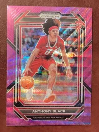 2023-24 Panini Prizm Draft Picks Anthony Black Base Set Purple Wave #68