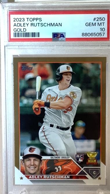 2023 Topps Series 1 Adley Rutschman PSA 10 BASE COMPLETE SET Gold /2023 #250