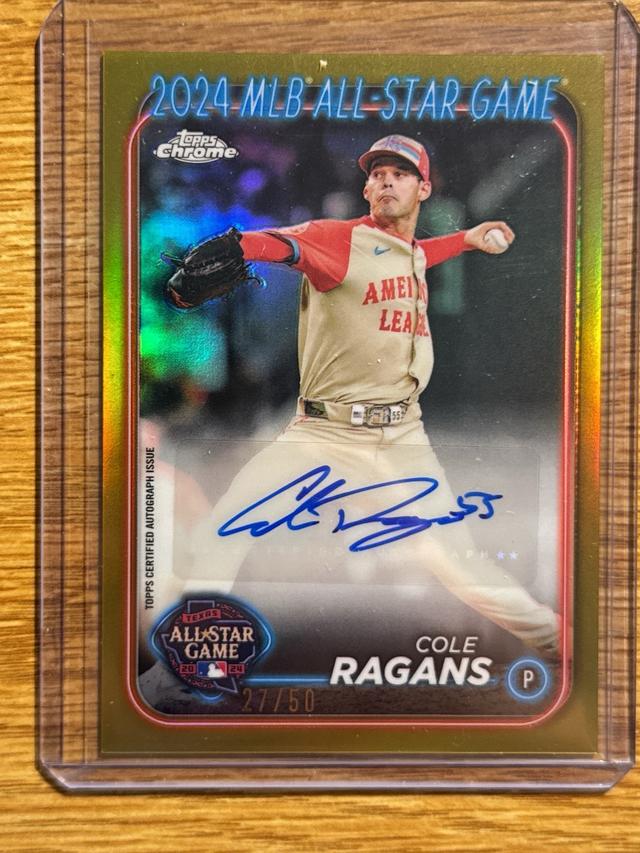 2024 Topps Chrome Update Cole Ragans All-Star Game Autographs #ASGCA-CR