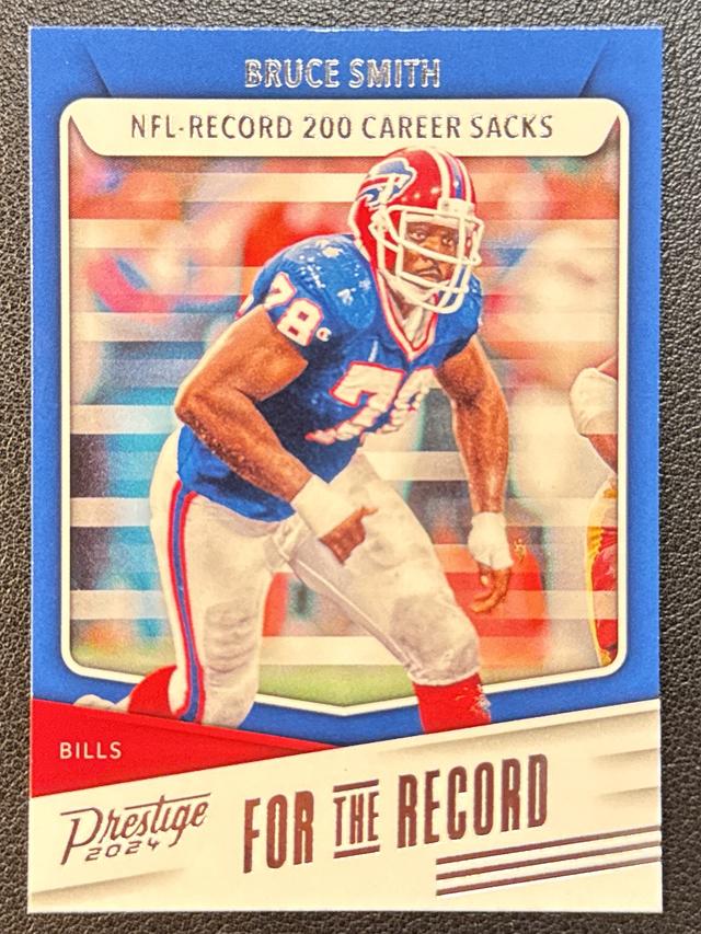 2024 Panini Prestige Football Bruce Smith For the Record #FR-BS