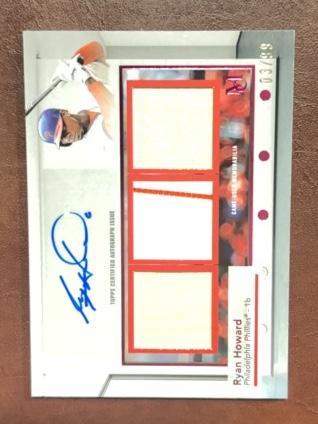 2024 Topps Museum Collection Ryan Howard Triple Relic Auto #SWTRA-RH