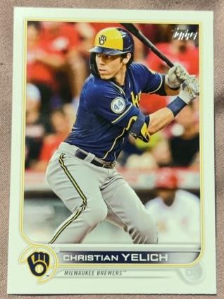 2022 Topps Series 1 Christian Yelich BASE SET #288