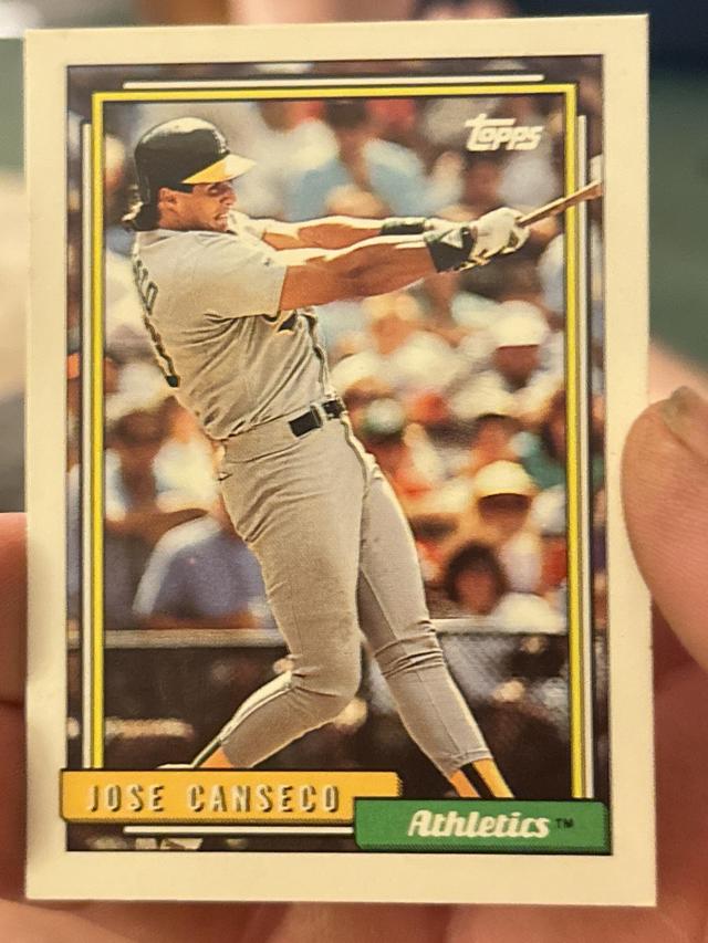 1992 Topps Jose Canseco Base Set #100