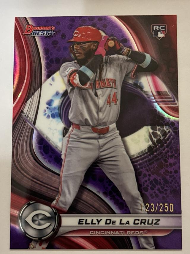 Elly De La Cruz 2024 Bowmans Best ﻿Rookie Purple Refractors RC /250 REDS