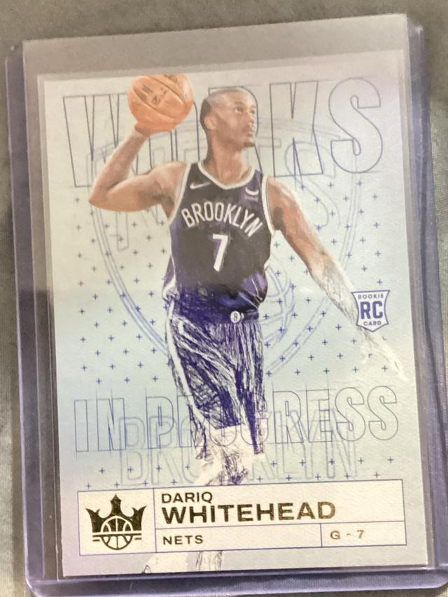 2023-24 Panini Court Kings Dariq Whitehead Works in Progress  #7