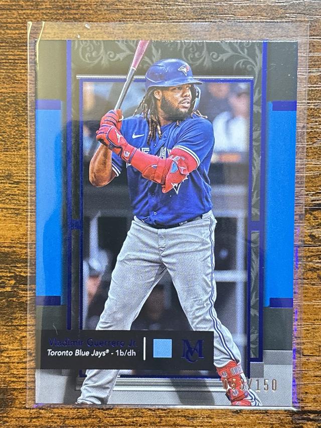 2024 Topps Museum Collection Vladimir Guerrero Jr. ﻿Blue /150 #17 Blue Jays