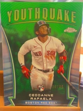 2024 Topps Chrome Ceddanne Rafaela Youthquake Checklist #YQ-33