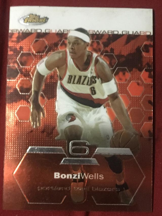 2002-03 Topps Finest Bonzi Wells ﻿Base #37