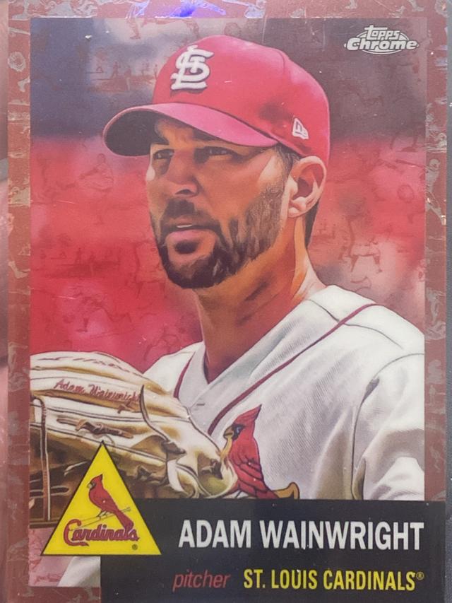 2022 Topps Chrome Platinum Adam Wainwright /75 #232