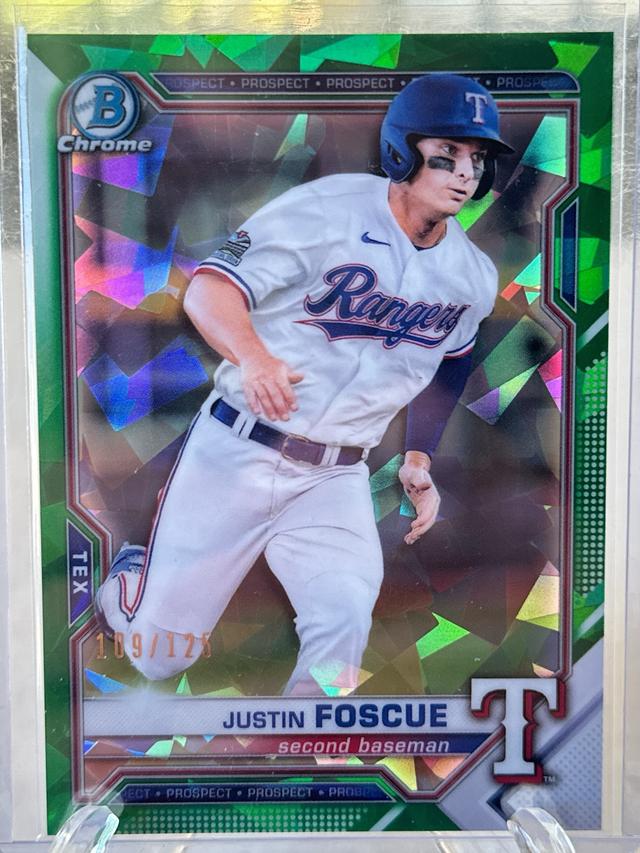 2021 Bowman Sapphire Justin Foscue Green /125 #BCP-41