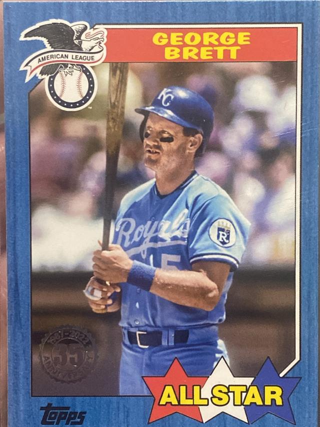 2022 Topps Series 2 George Brett 1987 TOPPS ALL STAR BASEBALL Blue #87AS-39