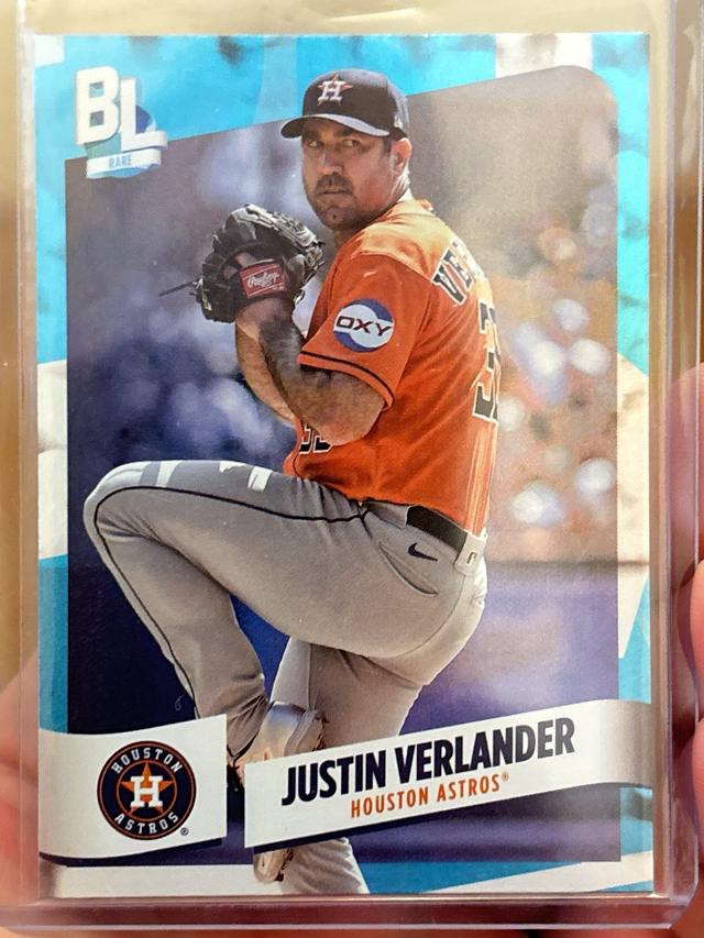 2024 Topps Big League Justin Verlander RARE BLUE FOIL #251