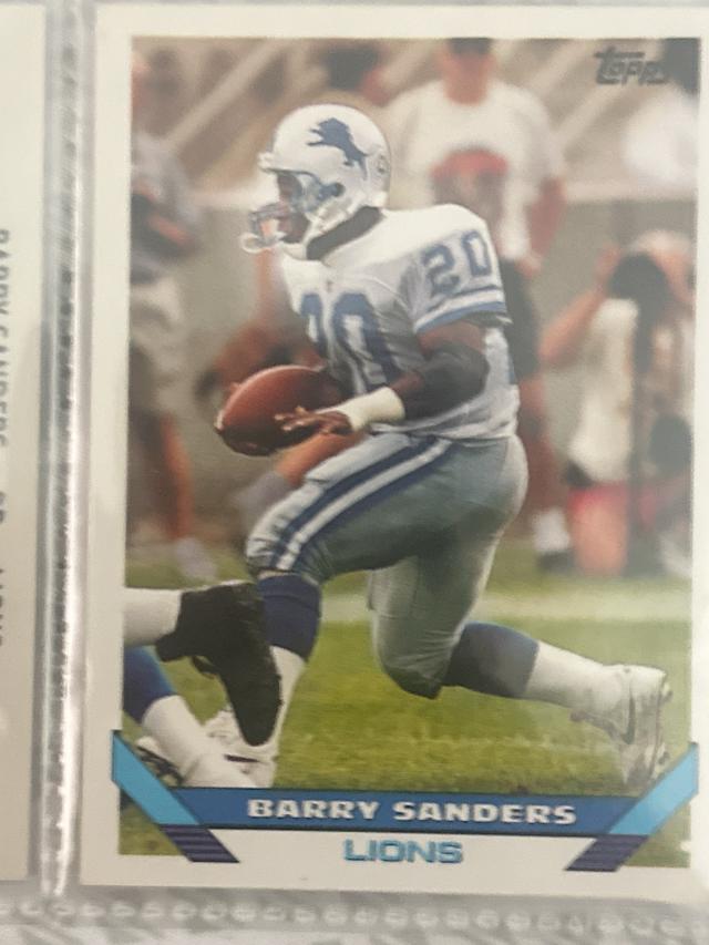 1993 Topps Football Barry Sanders ﻿Base #190