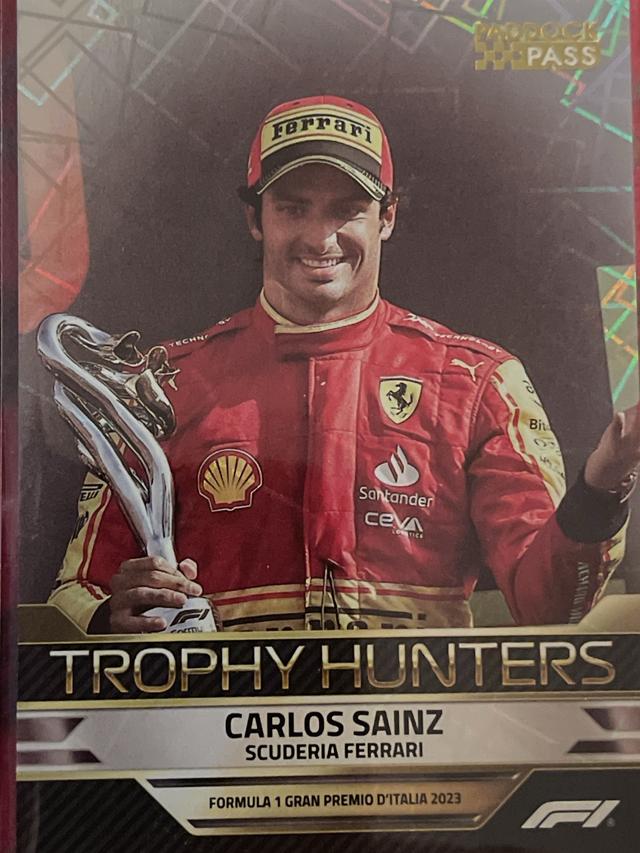 2024 Topps Paddock Pass Formula 1 Carlos Sainz Trophy Hunters #TH-8