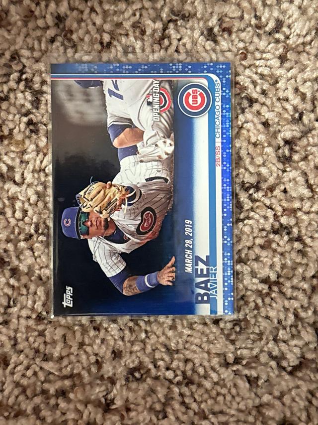 2019 Topps Opening Day Javier Baez Base Set Blue Foil OD #95