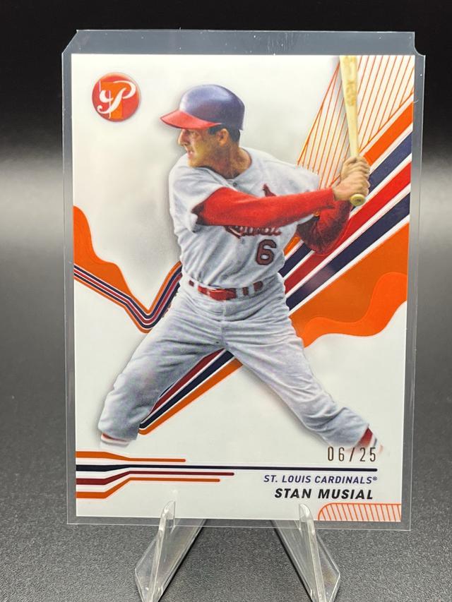 2024 Topps Pristine Stan Musial ﻿Base Set Orange Refractor /25 #245