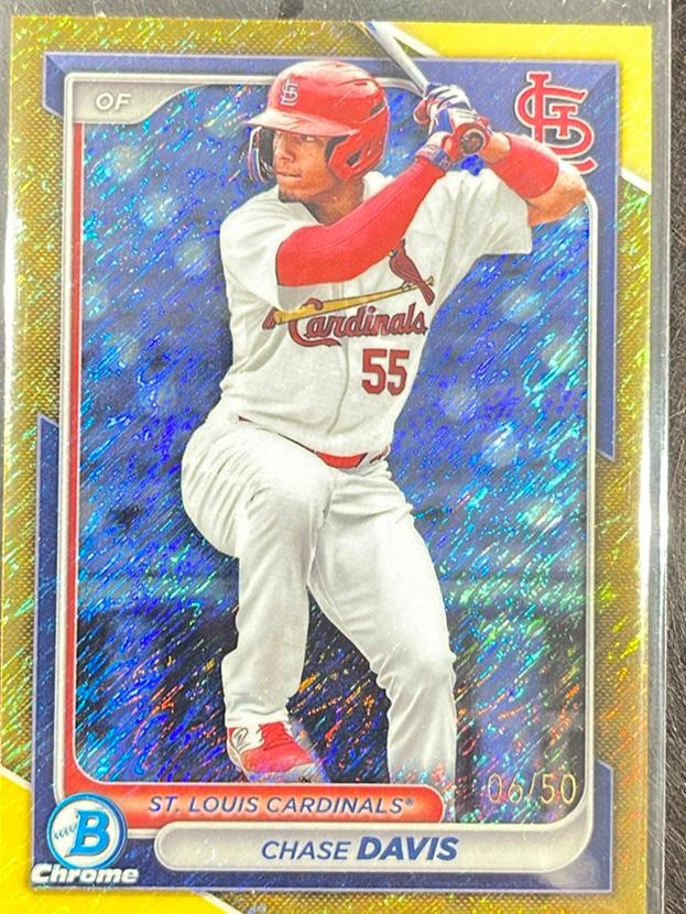 2024 Bowman Chase Davis CHROME PROSPECTS II Gold /50 #BCP-150