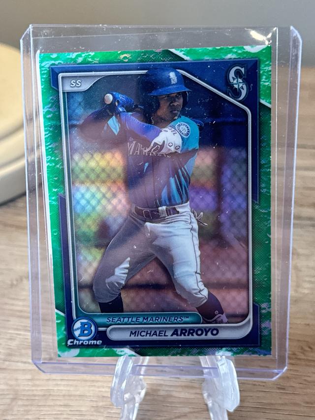 2024 Bowman Michael Arroyo CHROME PROSPECTS II Lunar Glow Refractors /no #BCP-97