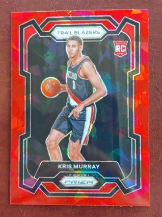 2023-24 Panini Prizm Kris Murray ﻿Base Set Red Ice Prizms #142