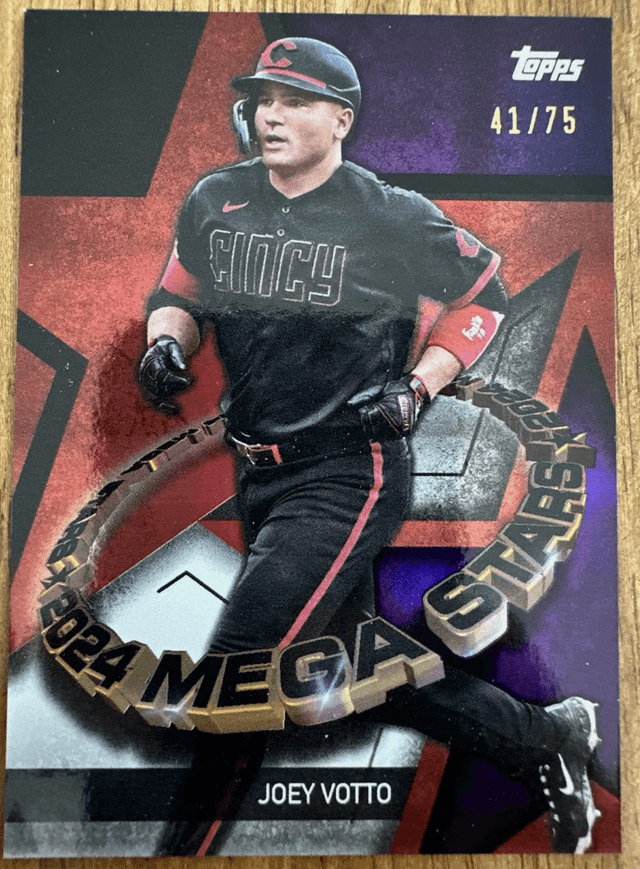 2024 Topps Series 2 Joey Votto TOPPS MEGA STARS Purple Foil /75 #TMS2-4