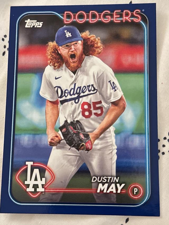 2024 Topps Series 2 Dustin May BASE SET Royal Blue #683