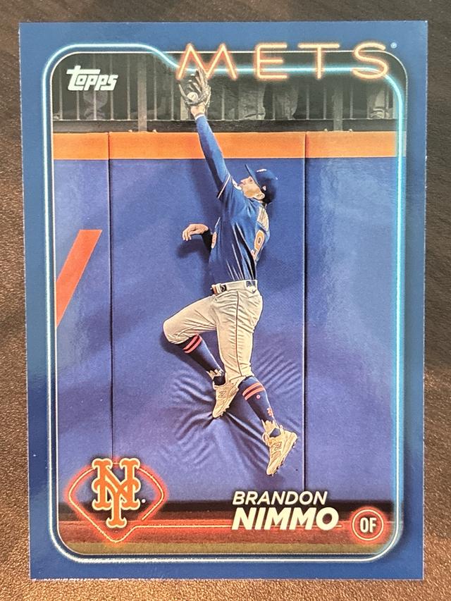 2024 Topps Series 1 Brandon Nimmo BASE CARD SET Royal Blue #59