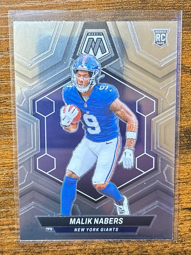 2024 Panini Mosaic Football Malik Nabers Rookie RC #306 Giants 