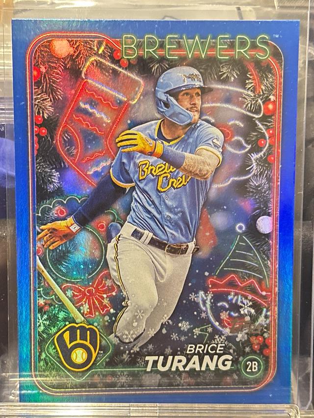 2024 Topps Holiday Brice Turang ﻿Base Set #H40