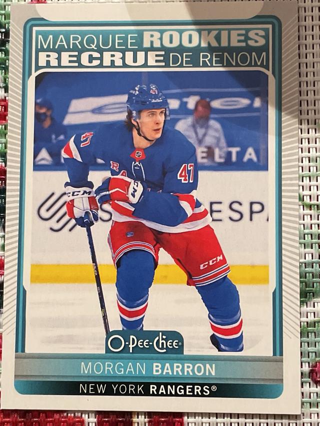 2021-22 O-Pee-Chee Hockey Morgan Barron Base Short Prints Set #520